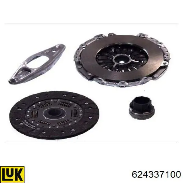Zestaw sprzęgła (3 części) LUK 624337100 cena, od 343,91 USD