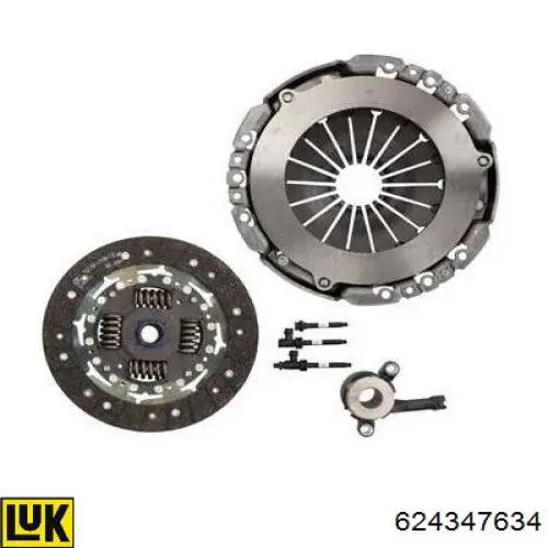 Do koszyka 624347634 LUK Zestaw sprzęgła (3 części)