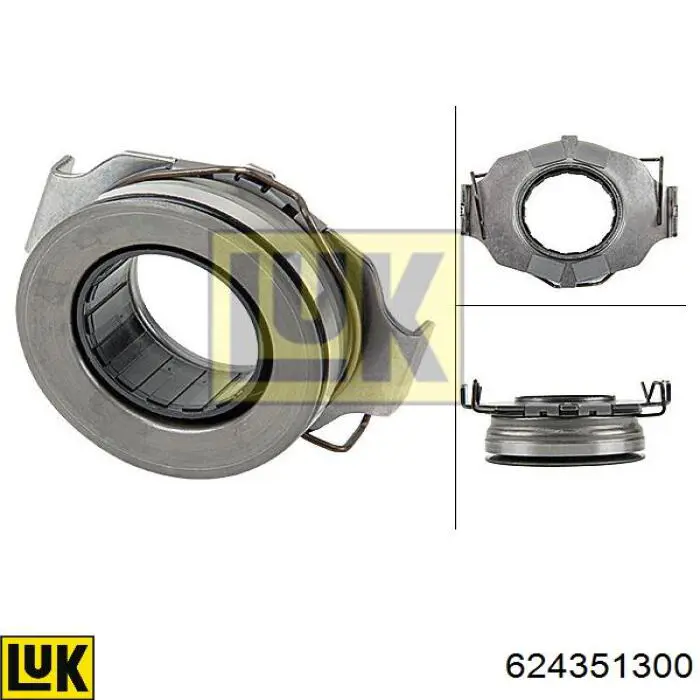 Zestaw sprzęgła (3 części) 624351300 LUK