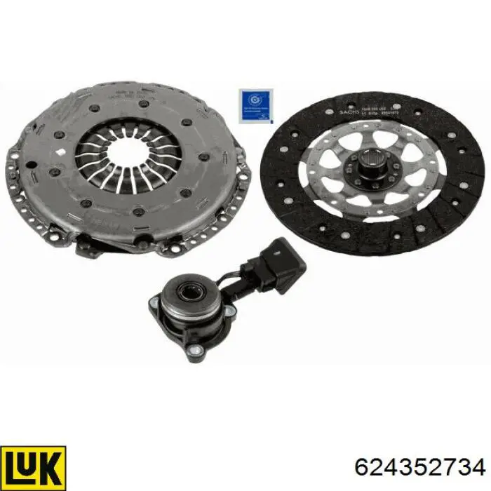 Do koszyka 9675022680 Peugeot/Citroen Zestaw sprzęgła (3 części)