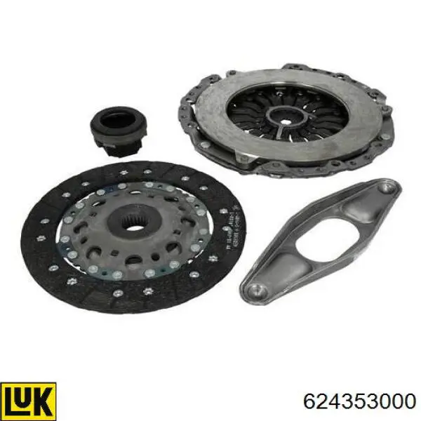 Zestaw sprzęgła (3 części) LUK 624353000 cena, od 206,01 USD
