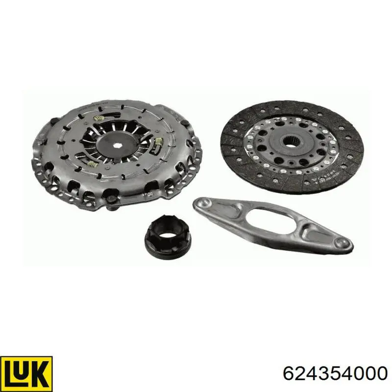 Zestaw sprzęgła (3 części) LUK 624354000 cena, od 226,57 USD
