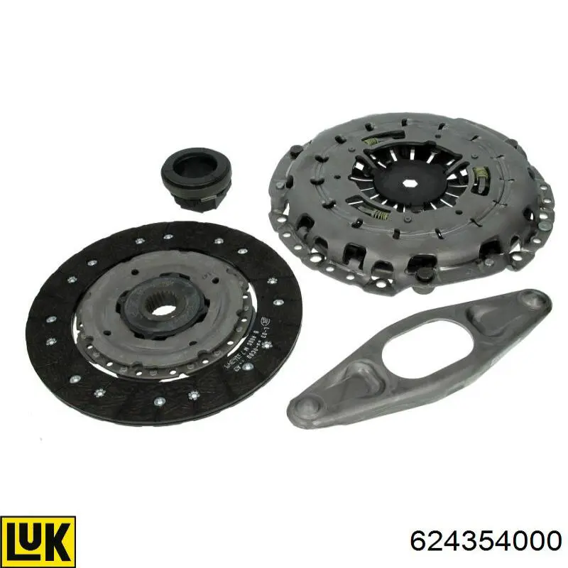 Zestaw sprzęgła (3 części) LUK 624354000 cena, od 282,46 USD