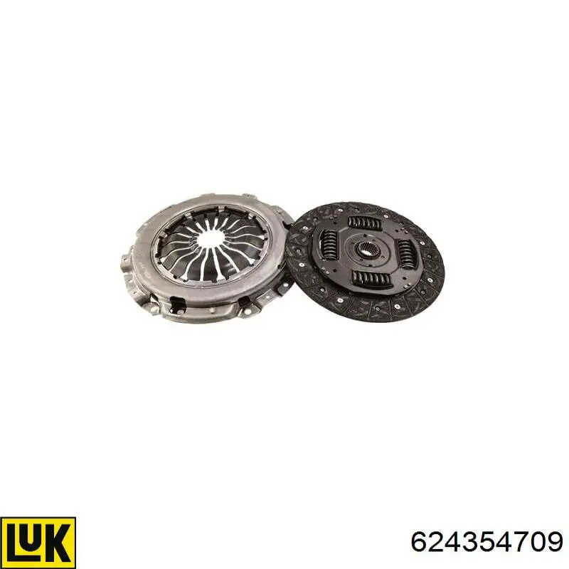 Zestaw sprzęgła (3 części) LUK 624354709 cena, od 120,04 USD