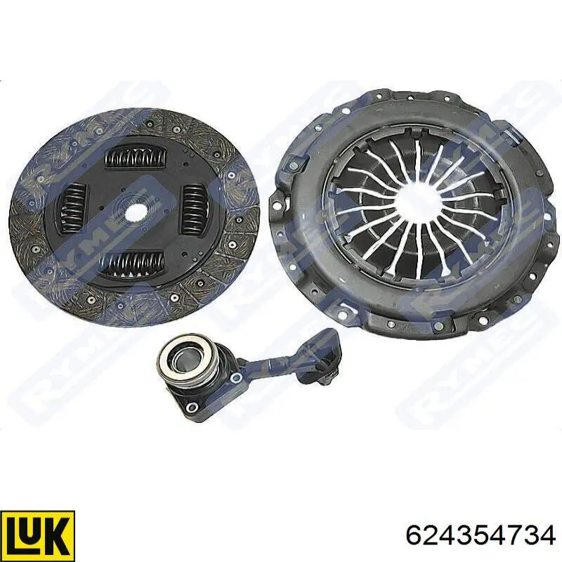 Zestaw sprzęgła (3 części) LUK 624354734 cena, od 199,45 USD