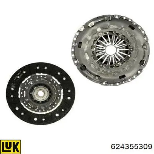 Do koszyka 624355309 LUK Zestaw sprzęgła (3 części)