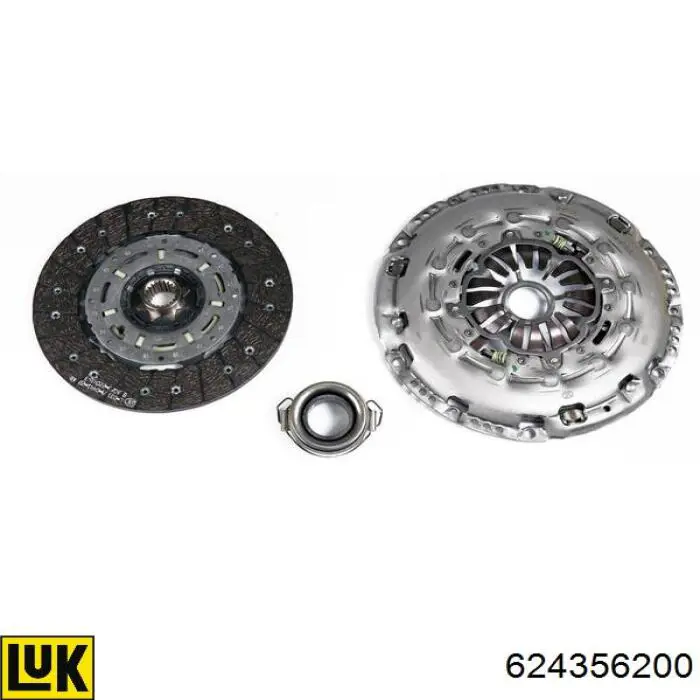 Zestaw sprzęgła (3 części) LUK 624356200 cena, od 305,05 USD