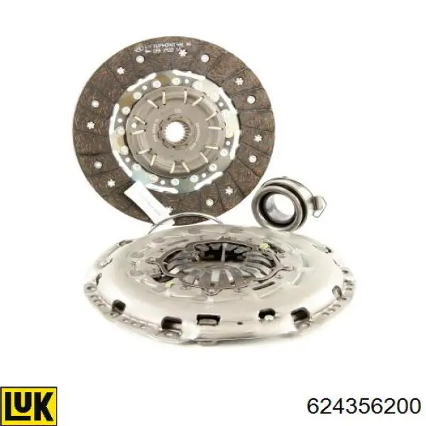 Do koszyka 624356200 LUK Zestaw sprzęgła (3 części)