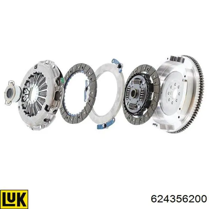 Zestaw sprzęgła (3 części) 624356200 LUK