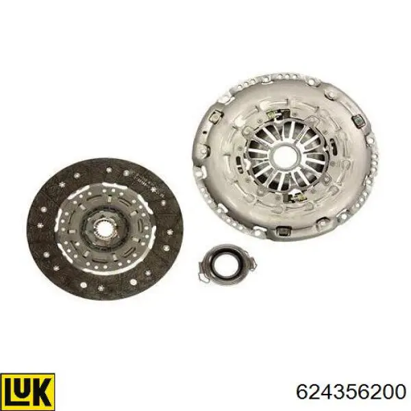 Zestaw sprzęgła (3 części) 624356200 LUK