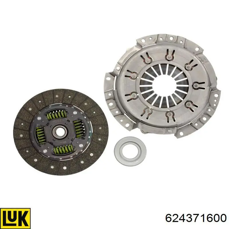 Zestaw sprzęgła (3 części) 624371600 LUK