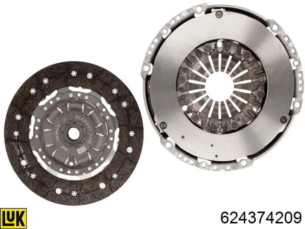 Zestaw sprzęgła (3 części) LUK 624374209 cena, od 266,58 USD