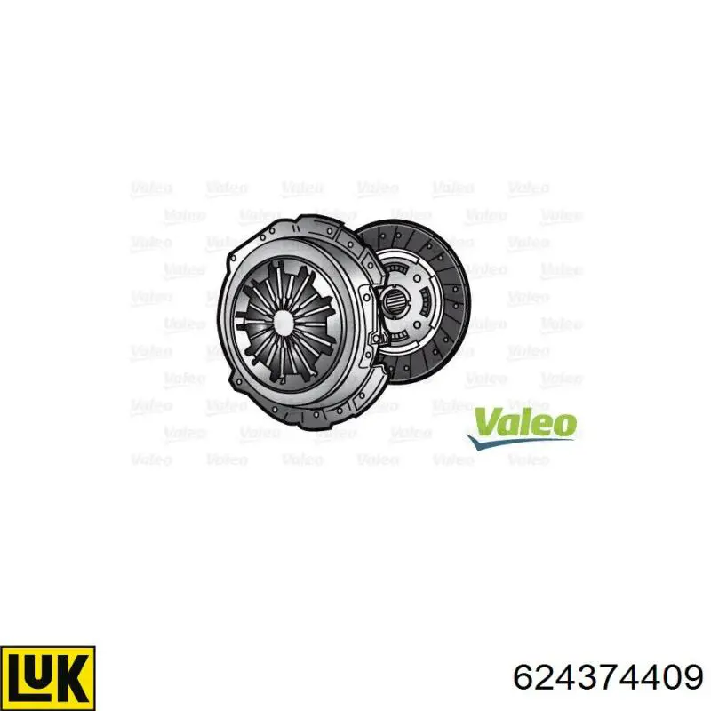 Do koszyka 55195393 Fiat/Alfa/Lancia Zestaw sprzęgła (3 części)