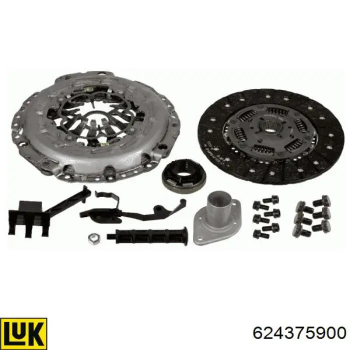 Zestaw sprzęgła (3 części) LUK 624375900 cena, od 484,06 USD