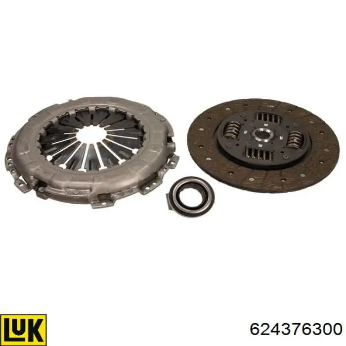 Zestaw sprzęgła (3 części) 624376300 LUK
