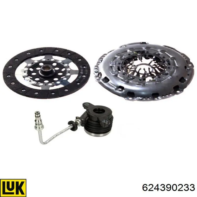Do koszyka 624390233 LUK Zestaw sprzęgła (3 części)