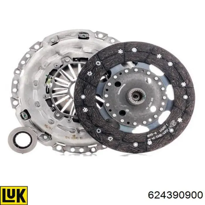 Zestaw sprzęgła (3 części) LUK 624390900 cena, od 200,19 USD