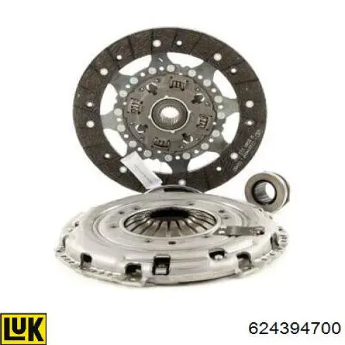 Zestaw sprzęgła (3 części) 624394700 LUK