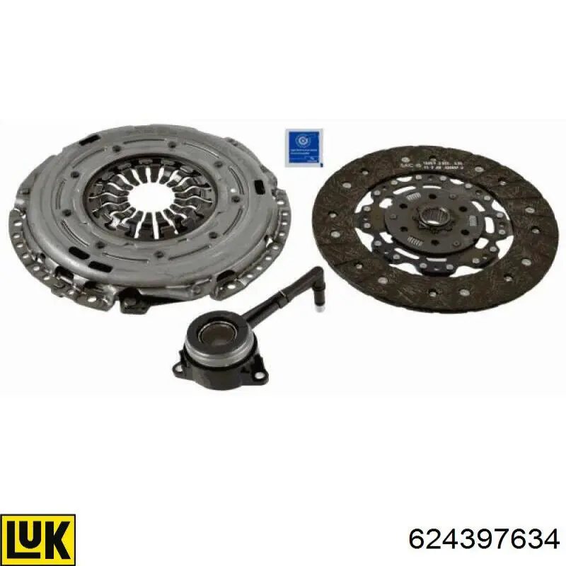 624397634 LUK Zestaw sprzęgła (3 części)
