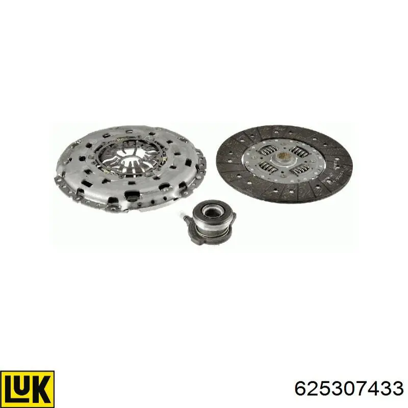 Zestaw sprzęgła (3 części) LUK 625307433 cena, od 389,60 USD