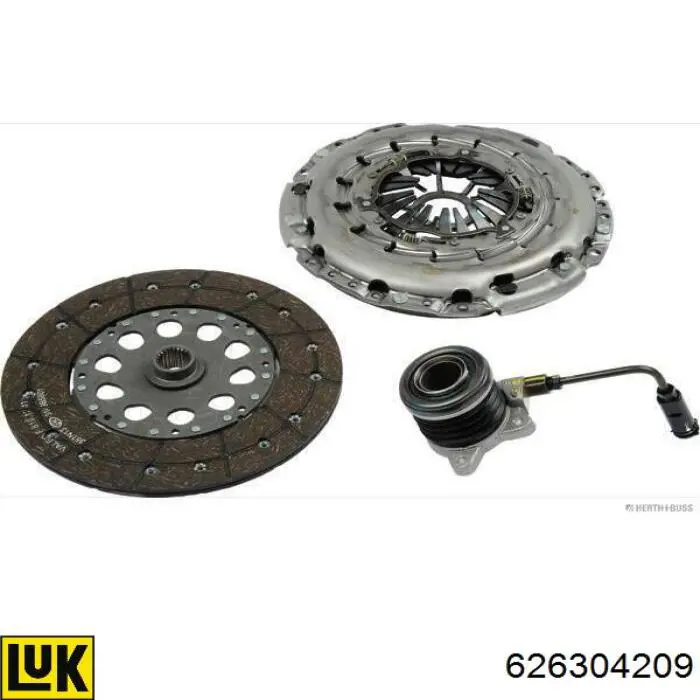 Zestaw sprzęgła (3 części) LUK 626304209 cena, od 494,56 USD