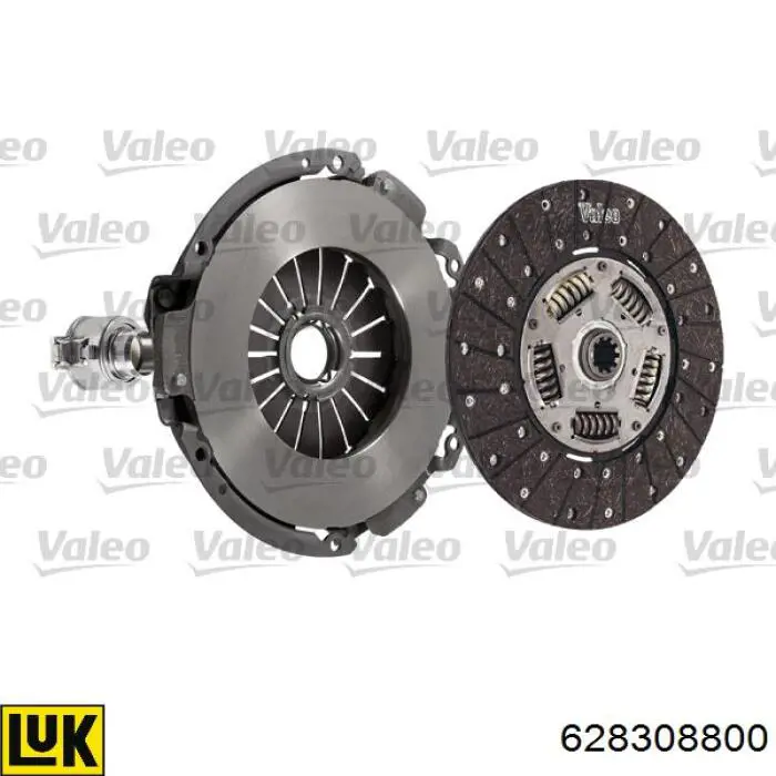 Zestaw sprzęgła (3 części) 628308800 LUK