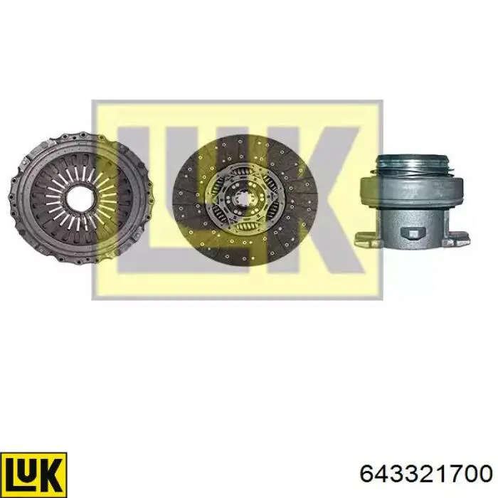 Zestaw sprzęgła (3 części) LUK 643321700 cena, od 977,86 USD