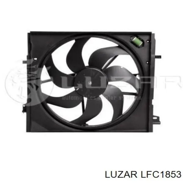 Do koszyka LFC1853 Luzar Wentylator elektryczny klimatyzacji kompletny (silnik+wirnik)