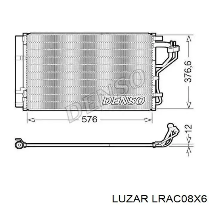 LRAC08X6 Luzar chłodnica klimatyzacji