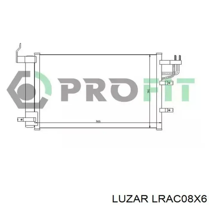 Chłodnica klimatyzacji 976063X600 Hyundai/Kia
