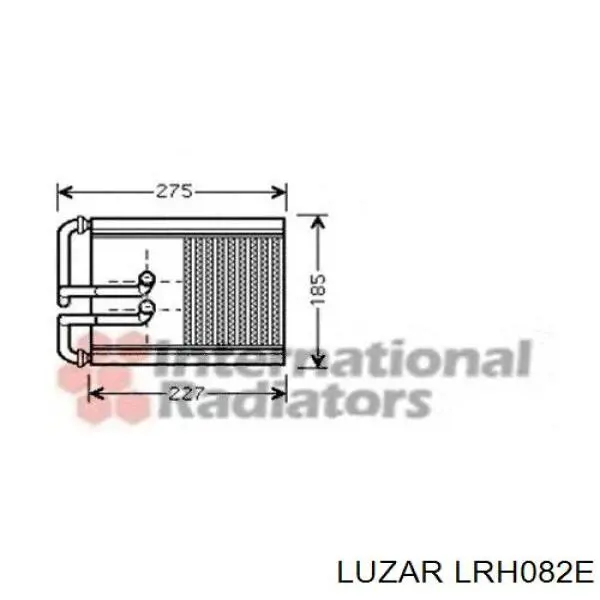 LRh082E Luzar chłodnica nagrzewnicy (ogrzewacza)