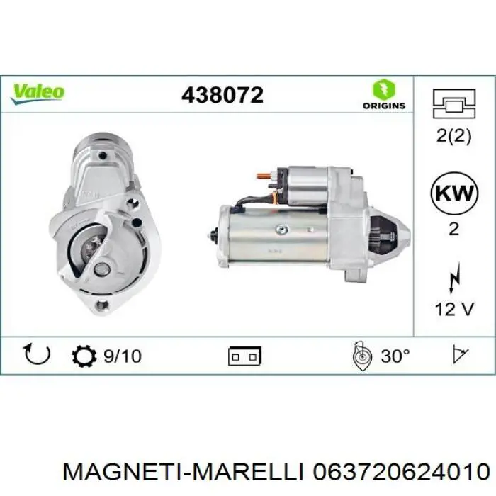 063720624010 Magneti Marelli rozrusznik