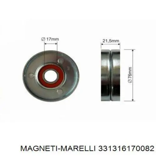 Do koszyka 331316170082 Magneti Marelli Rolka napinacza paska napędowego