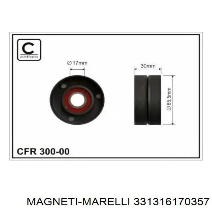 331316170357 Magneti Marelli Napinacz paska napędowego