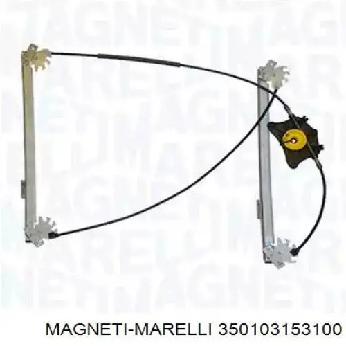 Mechanizm podnoszenia szyby drzwi przednich lewych 31837083 AND