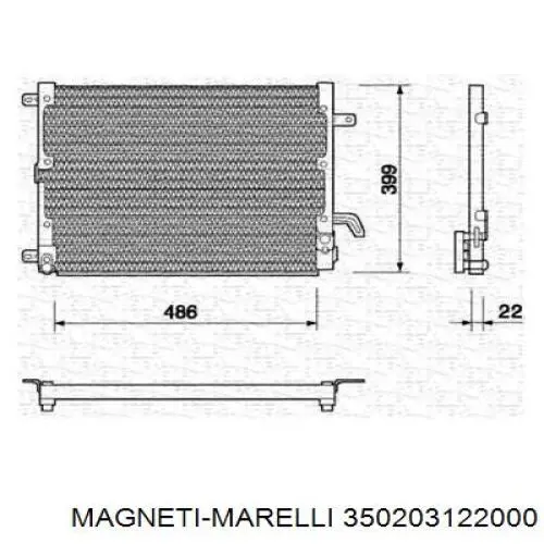  Chłodnica klimatyzacji Lancia Kappa 