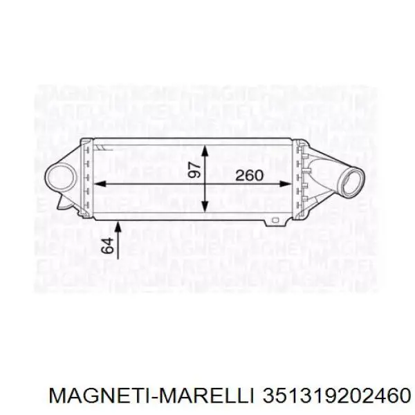 Chłodnica intercoolera do Opel Astra F 51, 52, F35, M35