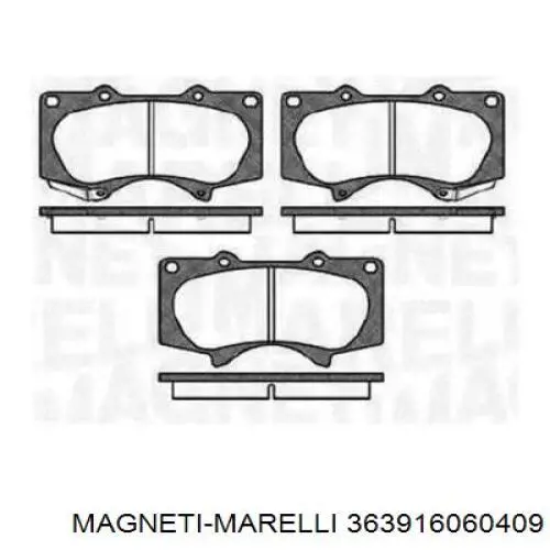 Klocki hamulcowe przednie tarczowe Lexus GX 470 SUV (J12) (2002 - 2009) cena, od 58,68 USD