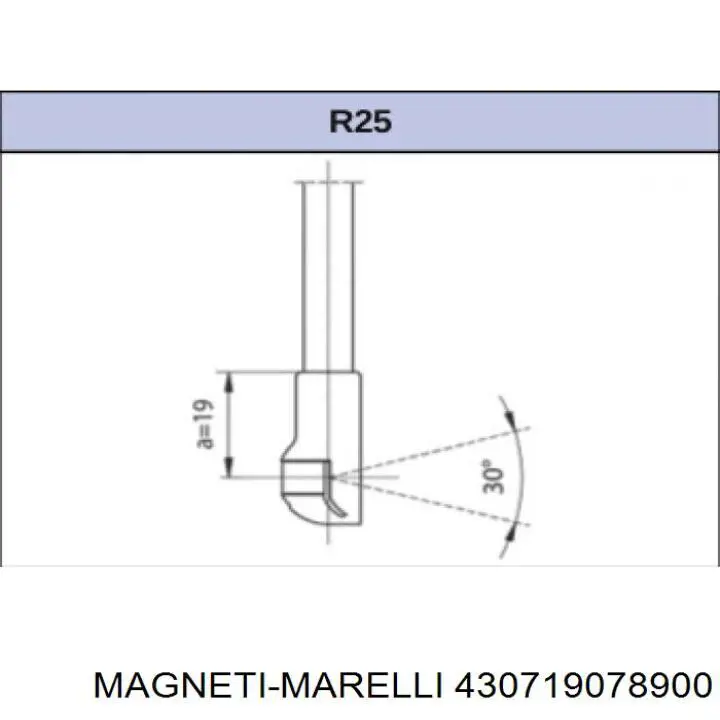 Amortyzator klapy bagażnika (3/5 drzwi-tylnych) Magneti Marelli 430719078900