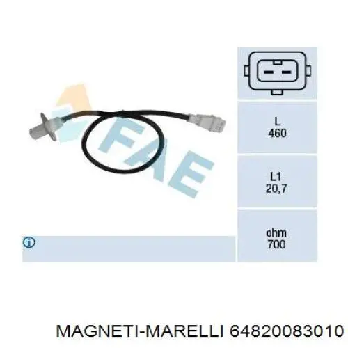 Cewka zapłonowa Magneti Marelli 64820083010 cena, od 32,53 USD