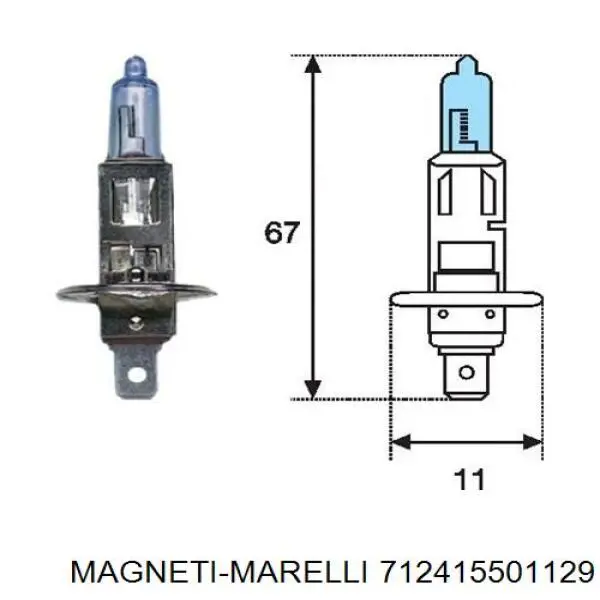 Do koszyka 712415501129 Magneti Marelli Reflektor lewy