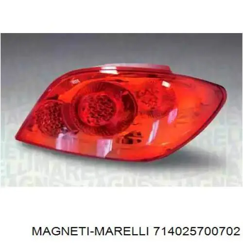 Lampa zespolona tylna lewa Magneti Marelli 714025700702 cena, od 74,91 USD