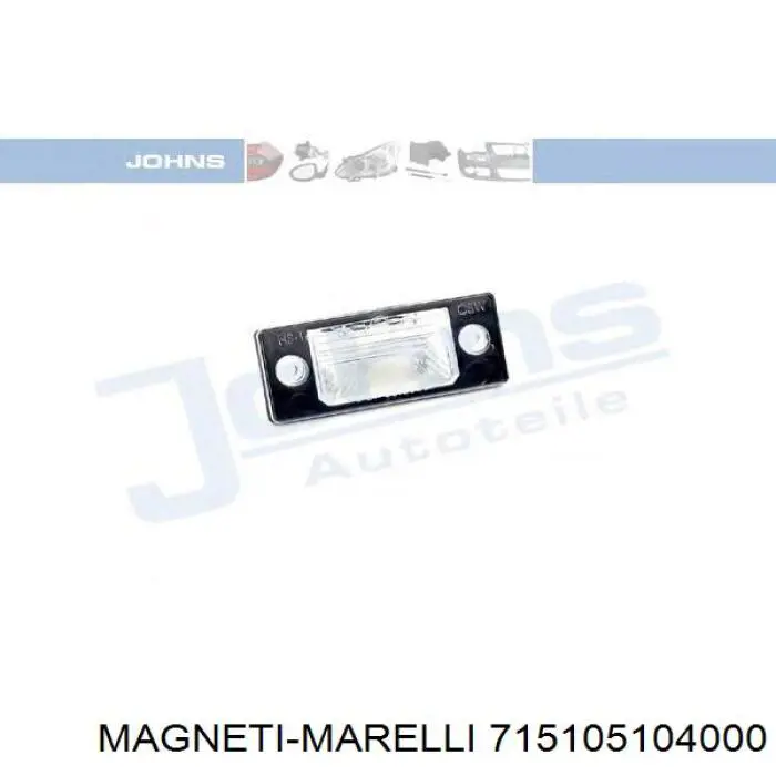 Lampa oświetlenia tylnej tablicy rejestracyjnej Magneti Marelli 715105104000 cena, od 12,73 USD