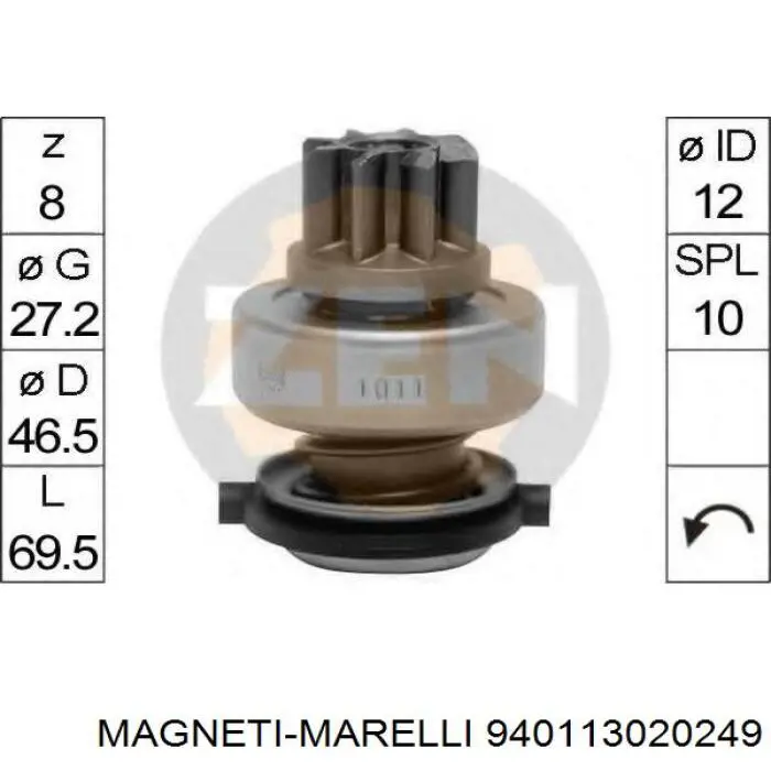 Do koszyka 940113020249 Magneti Marelli Bendiks rozrusznika