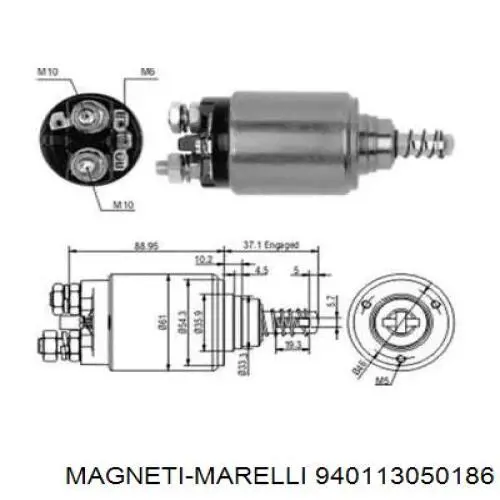 Do koszyka 940113050186 Magneti Marelli Elektromagnes rozrusznika