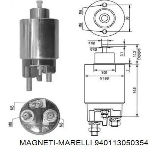 940113050354 Magneti Marelli Elektromagnes rozrusznika