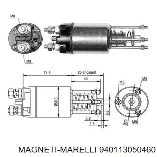 Do koszyka ZM3651 ZM Elektromagnes rozrusznika