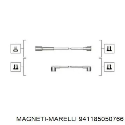 941185050766 Magneti Marelli Zestaw przewodów wysokiego napięcia