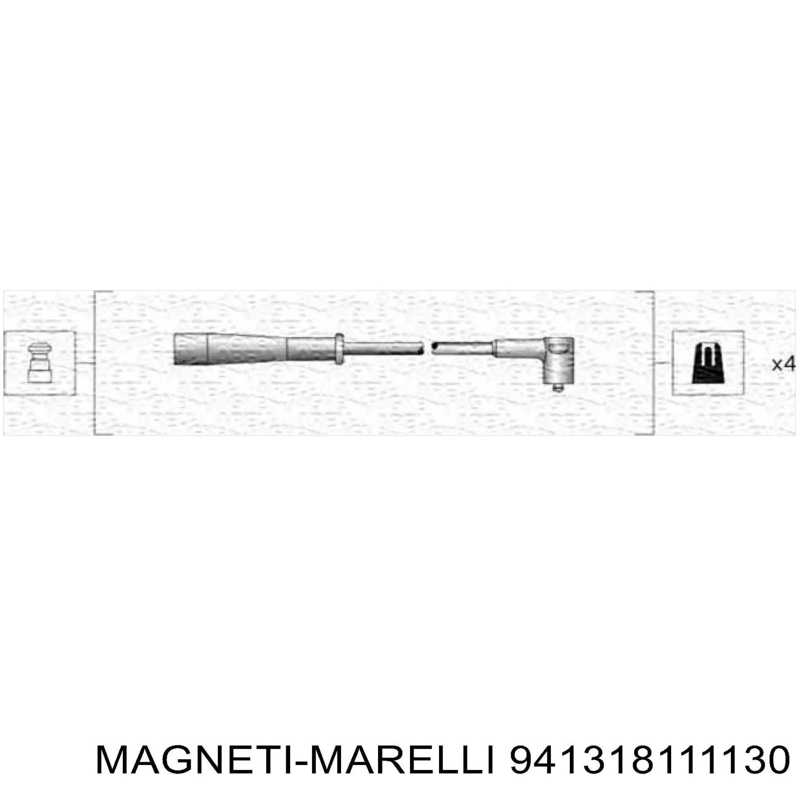 Zestaw przewodów wysokiego napięcia Magneti Marelli 941318111130 cena, od 26,87 USD
