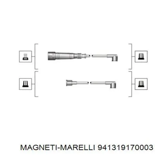 Do koszyka 941319170003 Magneti Marelli Zestaw przewodów wysokiego napięcia